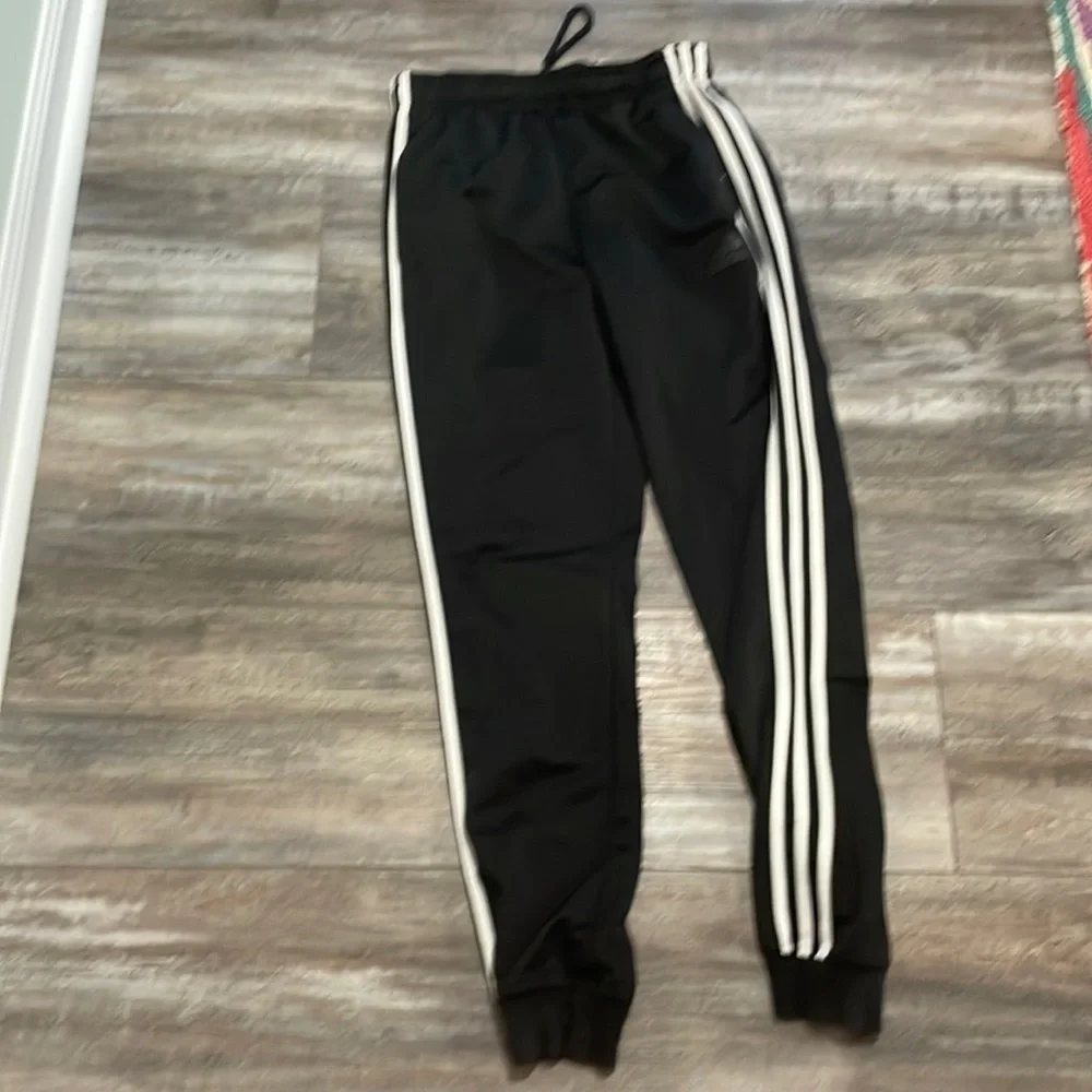 Adidas - Men’s 3-Stripes Black Jogger Pants small